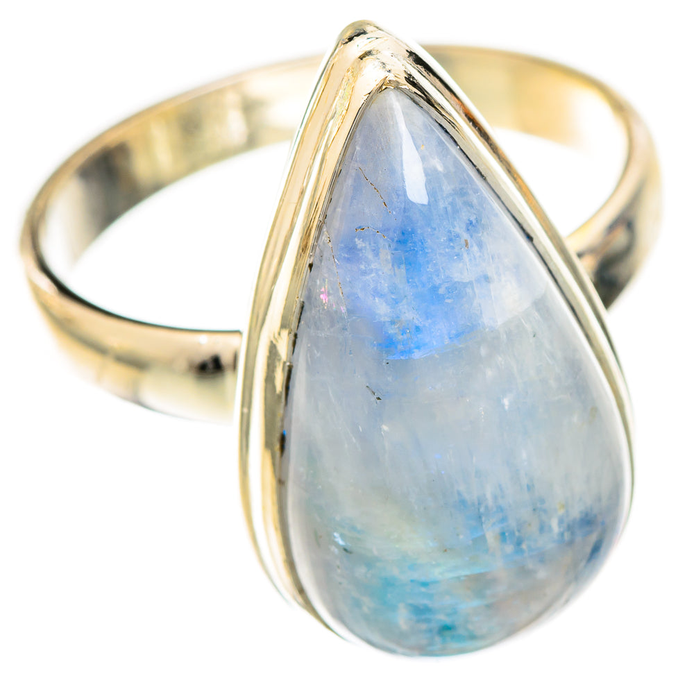 Rainbow Moonstone Rings handcrafted by Anasilvercos - RING123434 - Photo 2