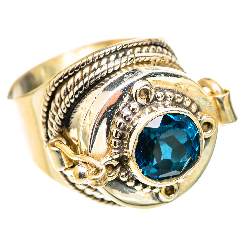 Swiss Blue Topaz Rings handcrafted by Anasilvercos - RING123439 - Photo 2