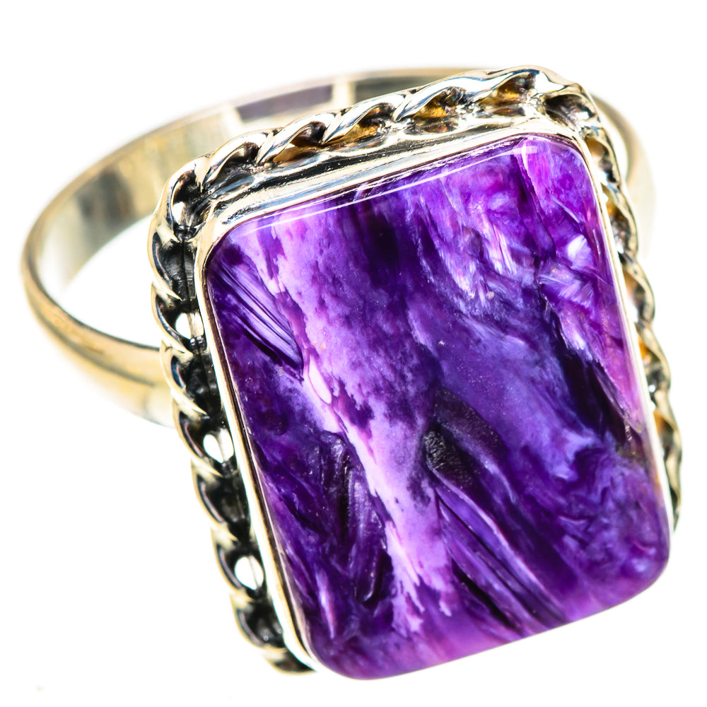 Charoite Rings handcrafted by Anasilvercos - RING123443 - Photo 2