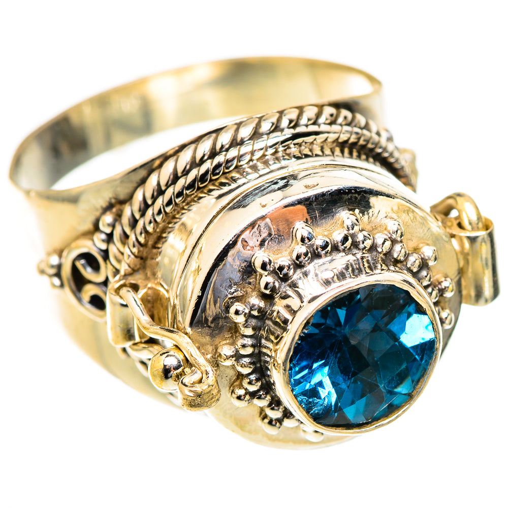 Swiss Blue Topaz Rings handcrafted by Anasilvercos - RING123456 - Photo 2