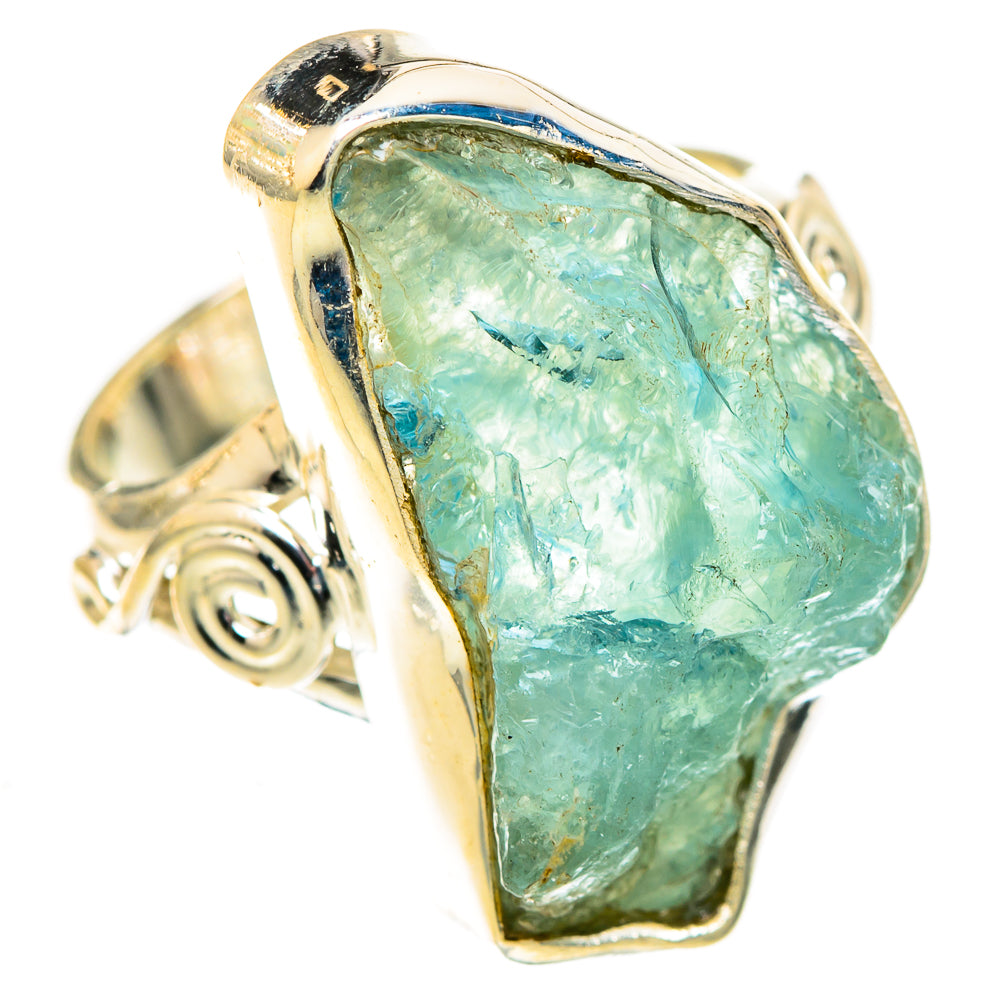 Aquamarine Rings handcrafted by Anasilvercos - RING123458 - Photo 2