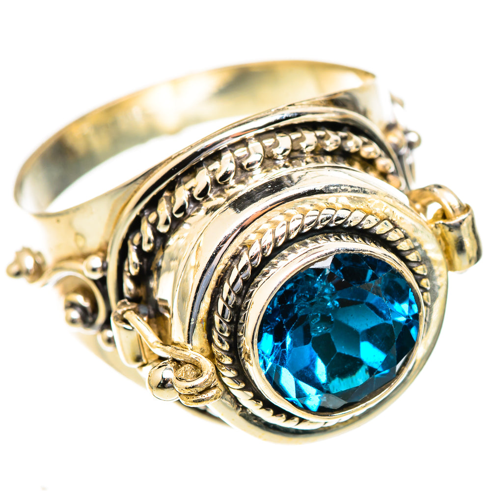 Swiss Blue Topaz Rings handcrafted by Anasilvercos - RING123461 - Photo 2