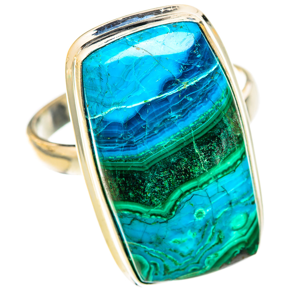 Malachite In Chrysocolla Rings handcrafted by Anasilvercos - RING123487 - Photo 2