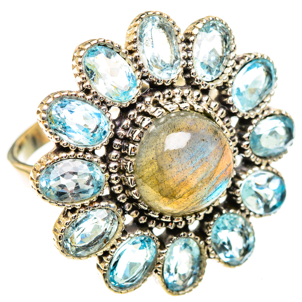 Labradorite Rings handcrafted by Anasilvercos - RING123490 - Photo 2