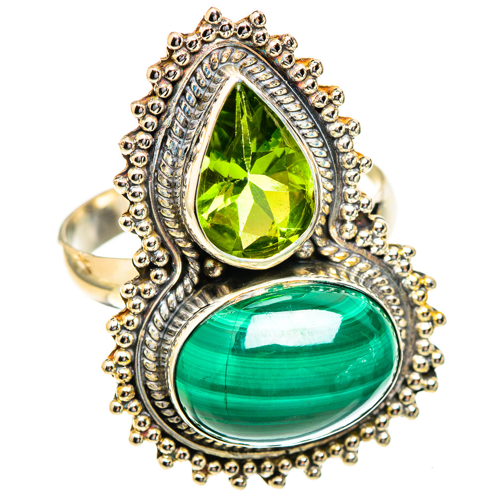 Malachite Rings handcrafted by Anasilvercos - RING123491 - Photo 2