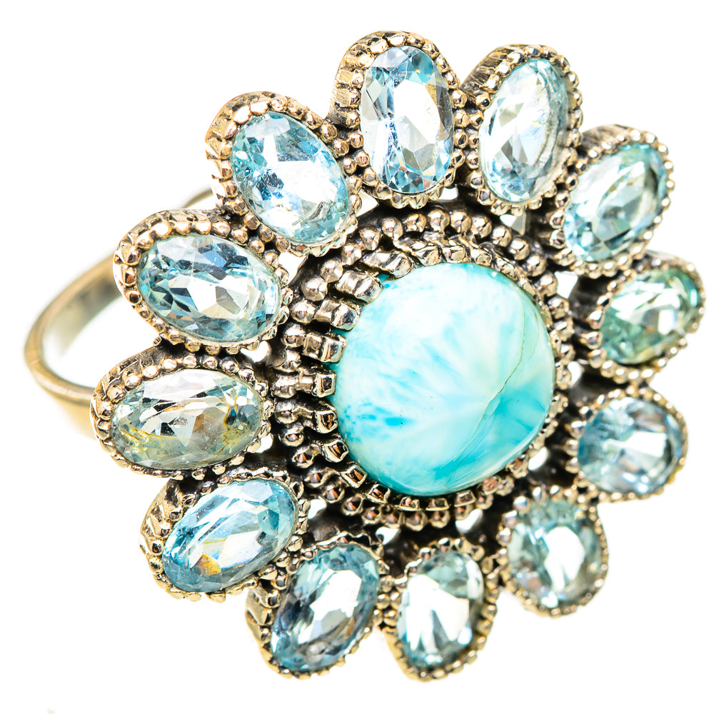 Larimar Rings handcrafted by Anasilvercos - RING123507 - Photo 2