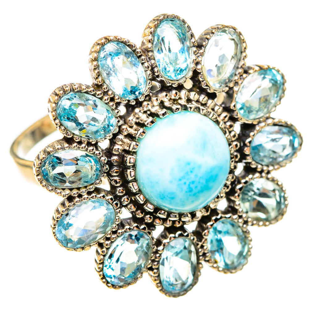 Larimar Rings handcrafted by Anasilvercos - RING123552 - Photo 2