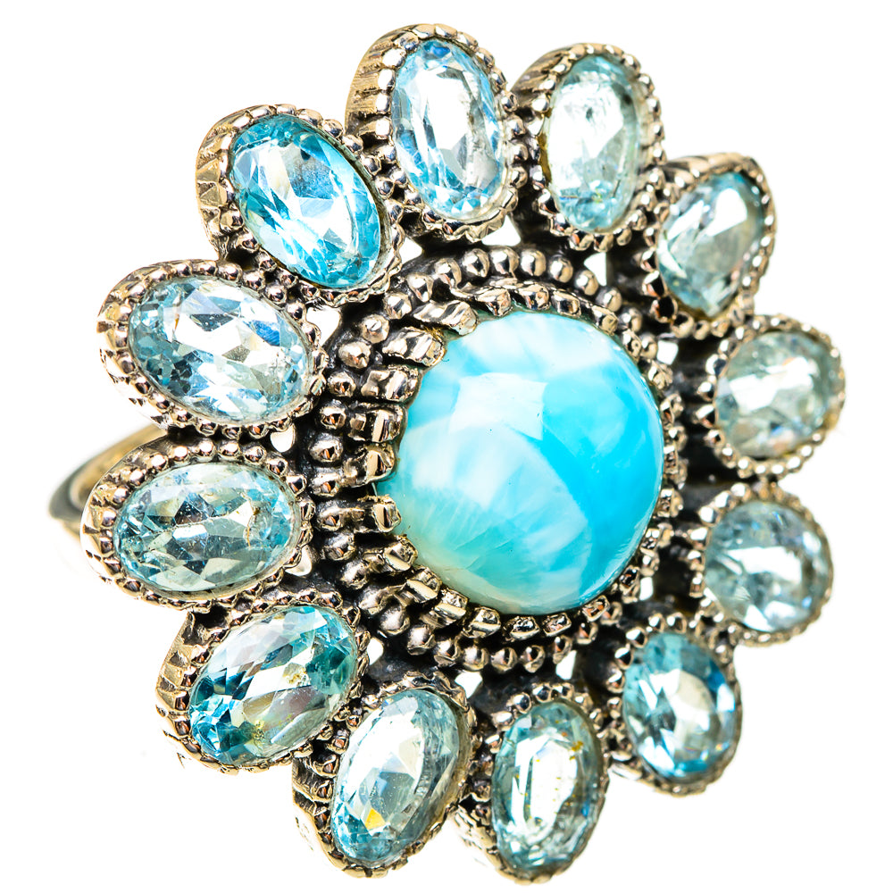 Larimar Rings handcrafted by Anasilvercos - RING123564 - Photo 2