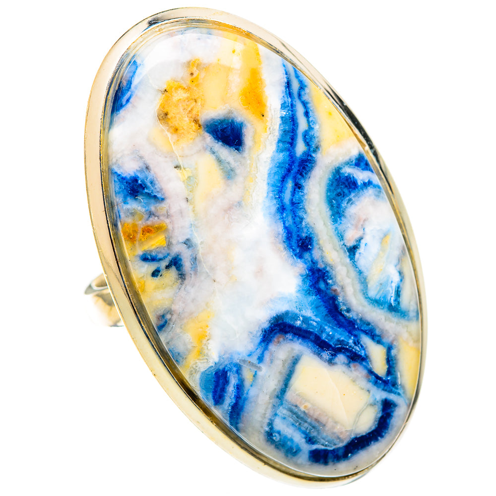 Blue Scheelite Rings handcrafted by Anasilvercos - RING123565 - Photo 2