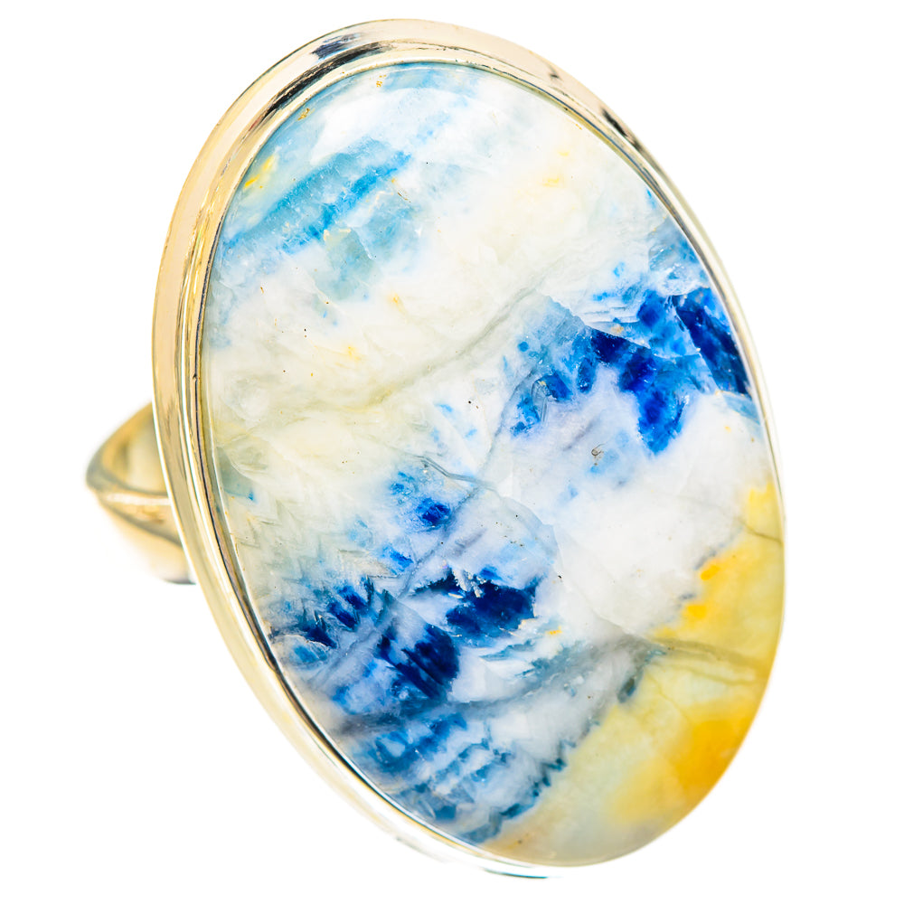 Blue Scheelite Rings handcrafted by Anasilvercos - RING123582 - Photo 2