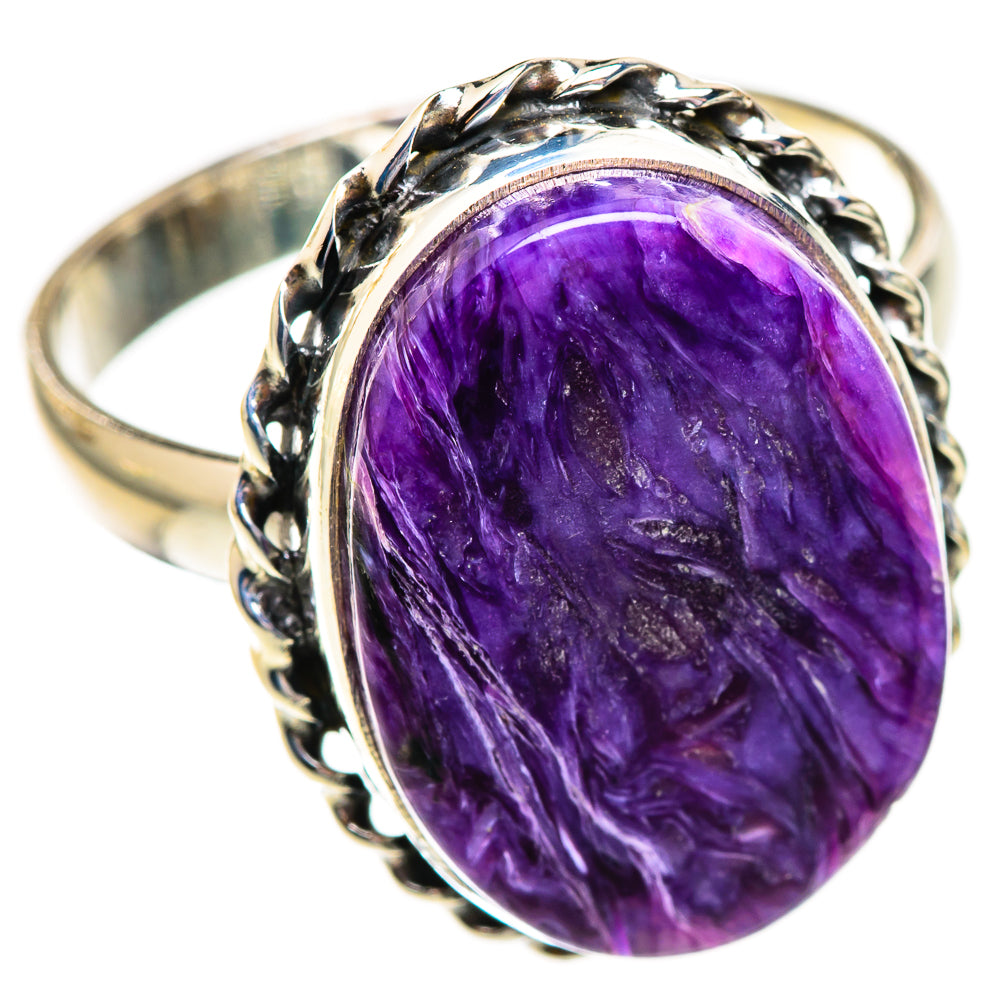 Charoite Rings handcrafted by Anasilvercos - RING123601 - Photo 2