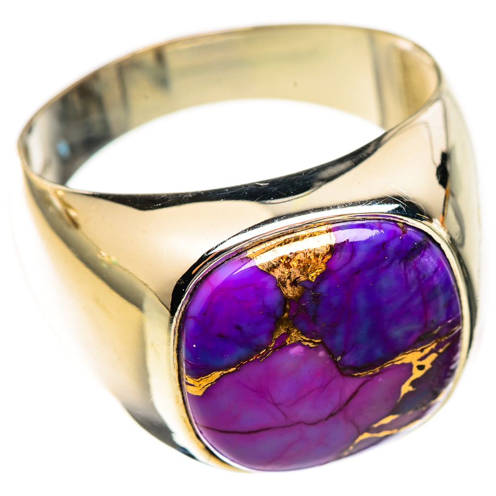 Purple Copper Composite Turquoise Rings handcrafted by Anasilvercos - RING123620 - Photo 2