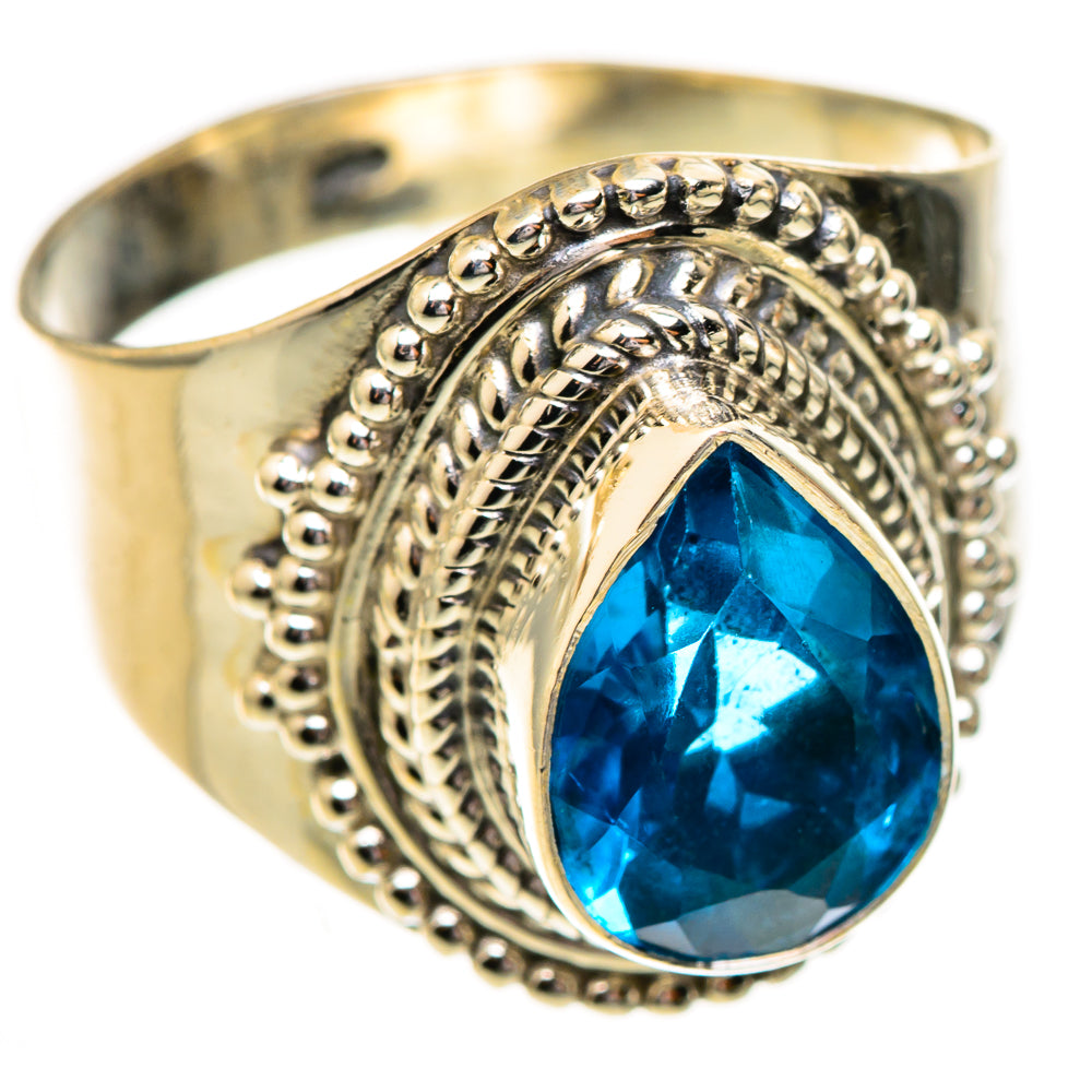 Swiss Blue Topaz Rings handcrafted by Anasilvercos - RING123633 - Photo 2