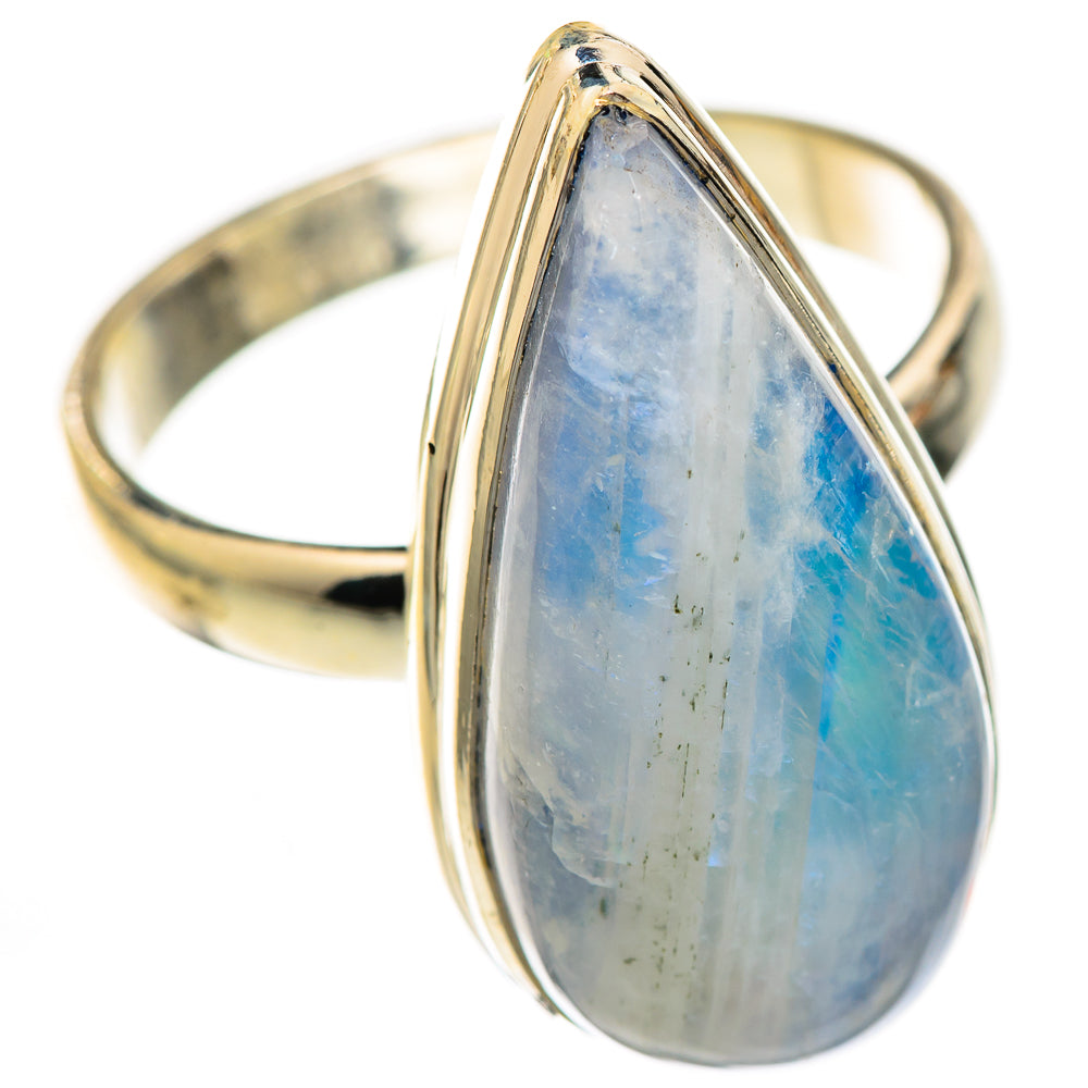 Rainbow Moonstone Rings handcrafted by Anasilvercos - RING123650 - Photo 2