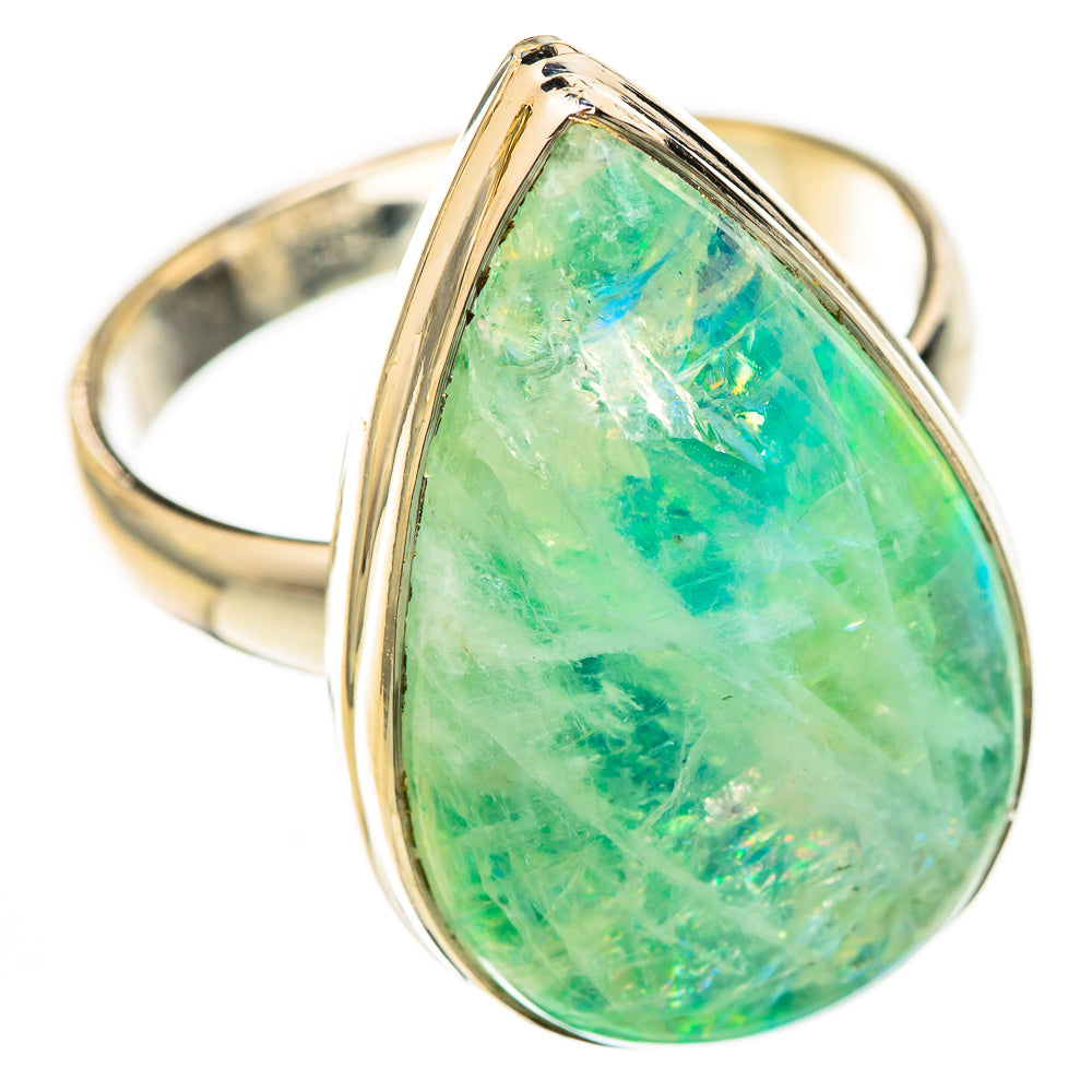 Green Moonstone Rings handcrafted by Anasilvercos - RING123655 - Photo 2
