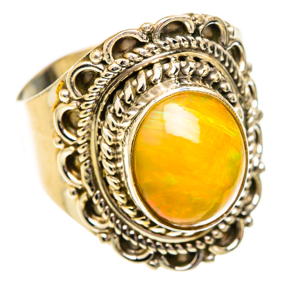 Ethiopian Opal Rings handcrafted by Anasilvercos - RING123701 - Photo 2