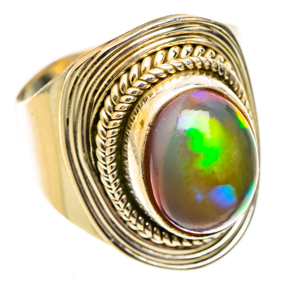 Ethiopian Opal Rings handcrafted by Anasilvercos - RING123702 - Photo 2
