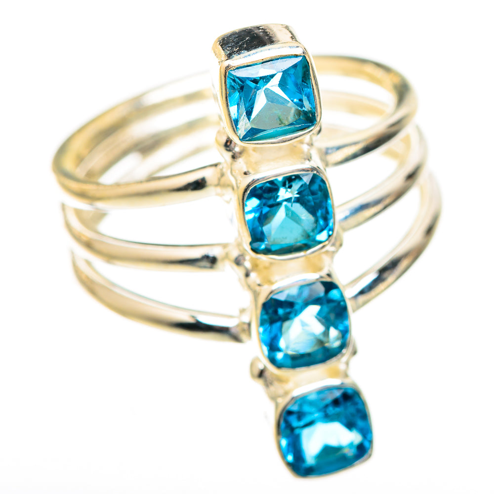 Swiss Blue Topaz Rings handcrafted by Anasilvercos - RING123703 - Photo 2