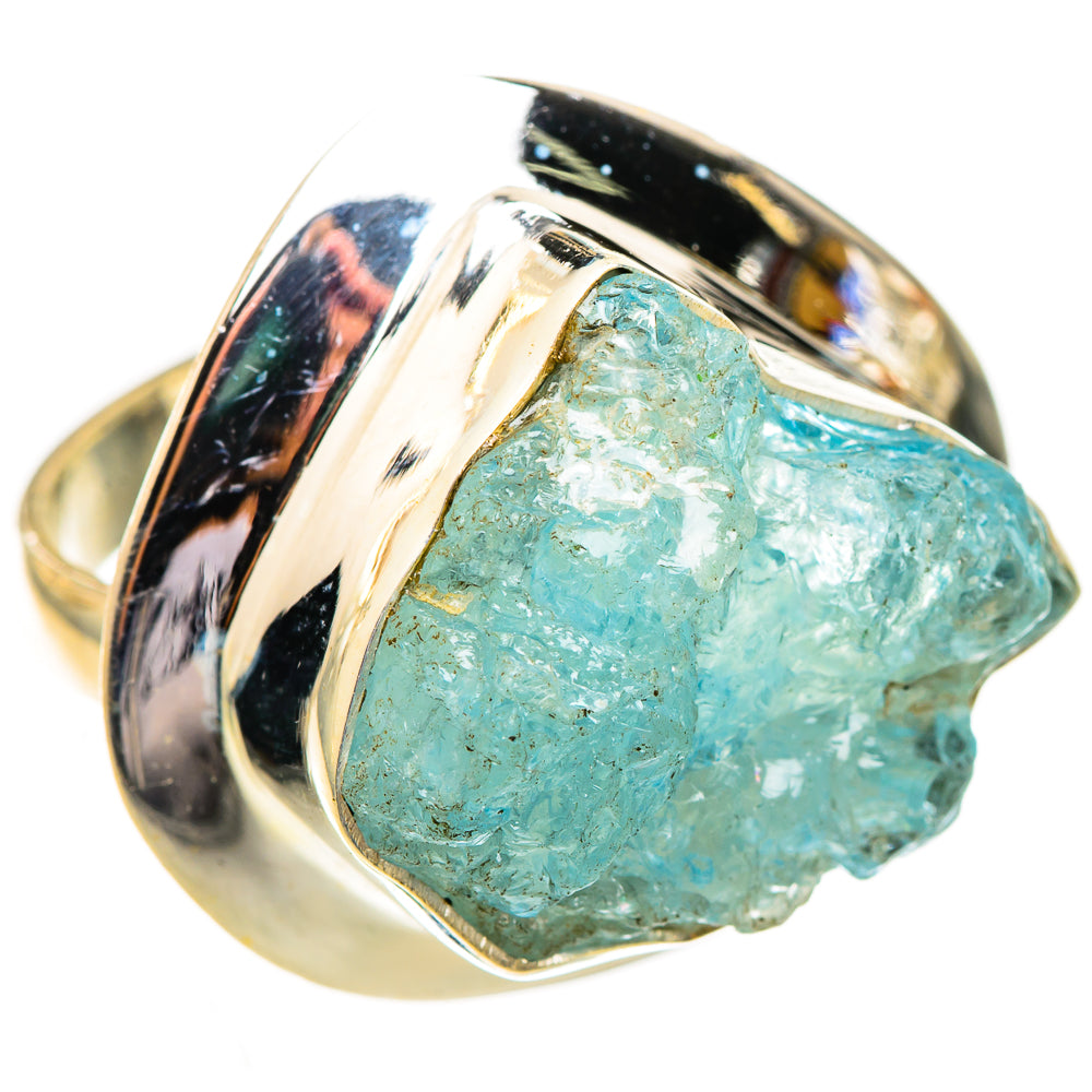Aquamarine Rings handcrafted by Anasilvercos - RING123708 - Photo 2