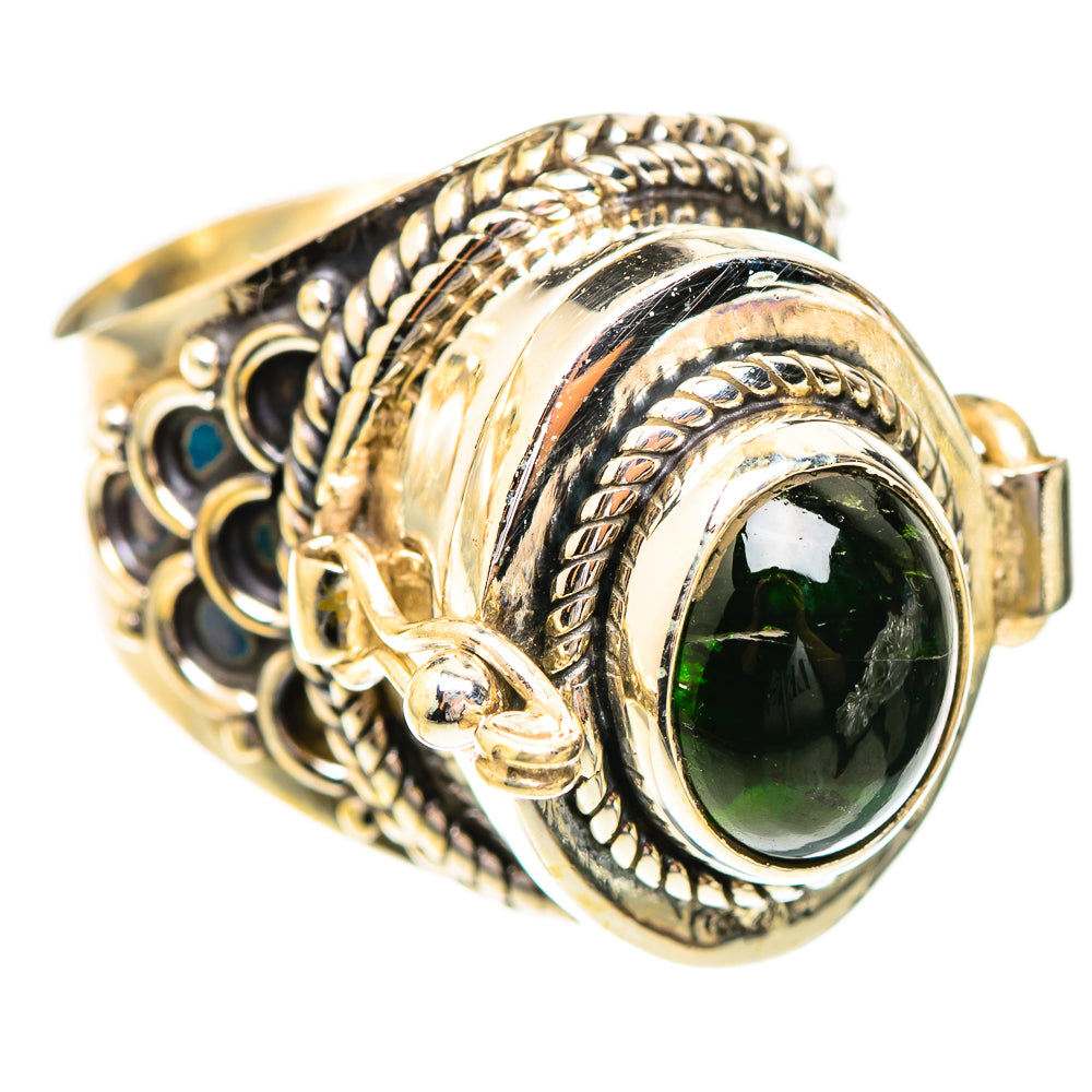 Green Tourmaline Rings handcrafted by Anasilvercos - RING123724 - Photo 2