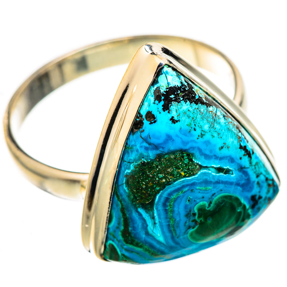 Malachite In Chrysocolla Rings handcrafted by Anasilvercos - RING123732 - Photo 2