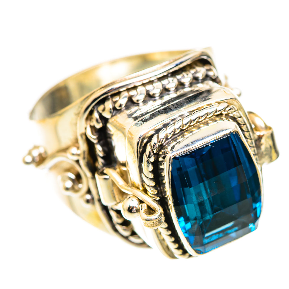 Swiss Blue Topaz Rings handcrafted by Anasilvercos - RING123746 - Photo 2