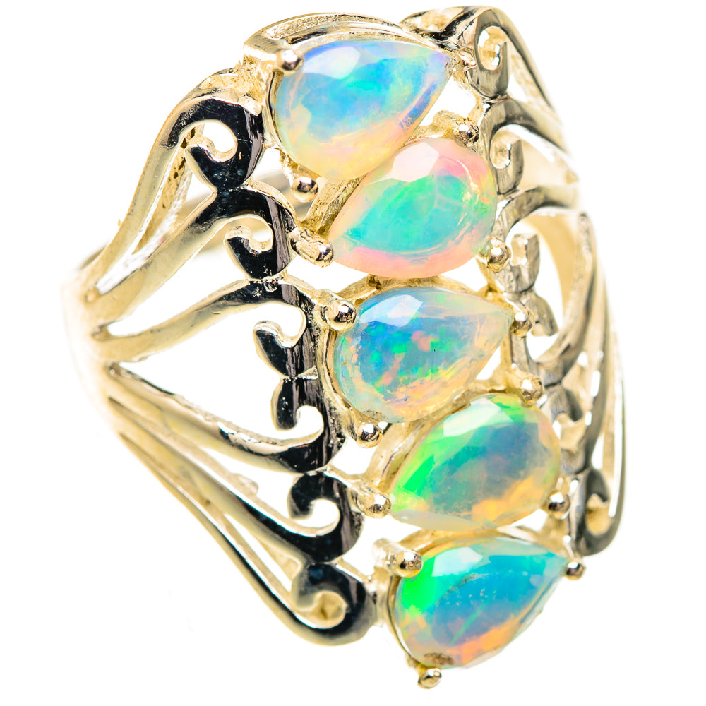 Ethiopian Opal Rings handcrafted by Anasilvercos - RING123754 - Photo 2
