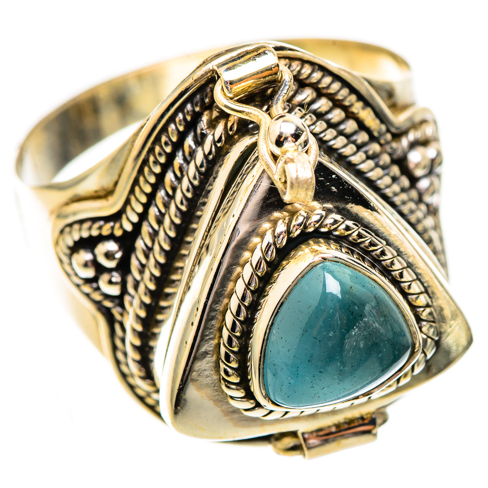 Aquamarine Rings handcrafted by Anasilvercos - RING123760 - Photo 2