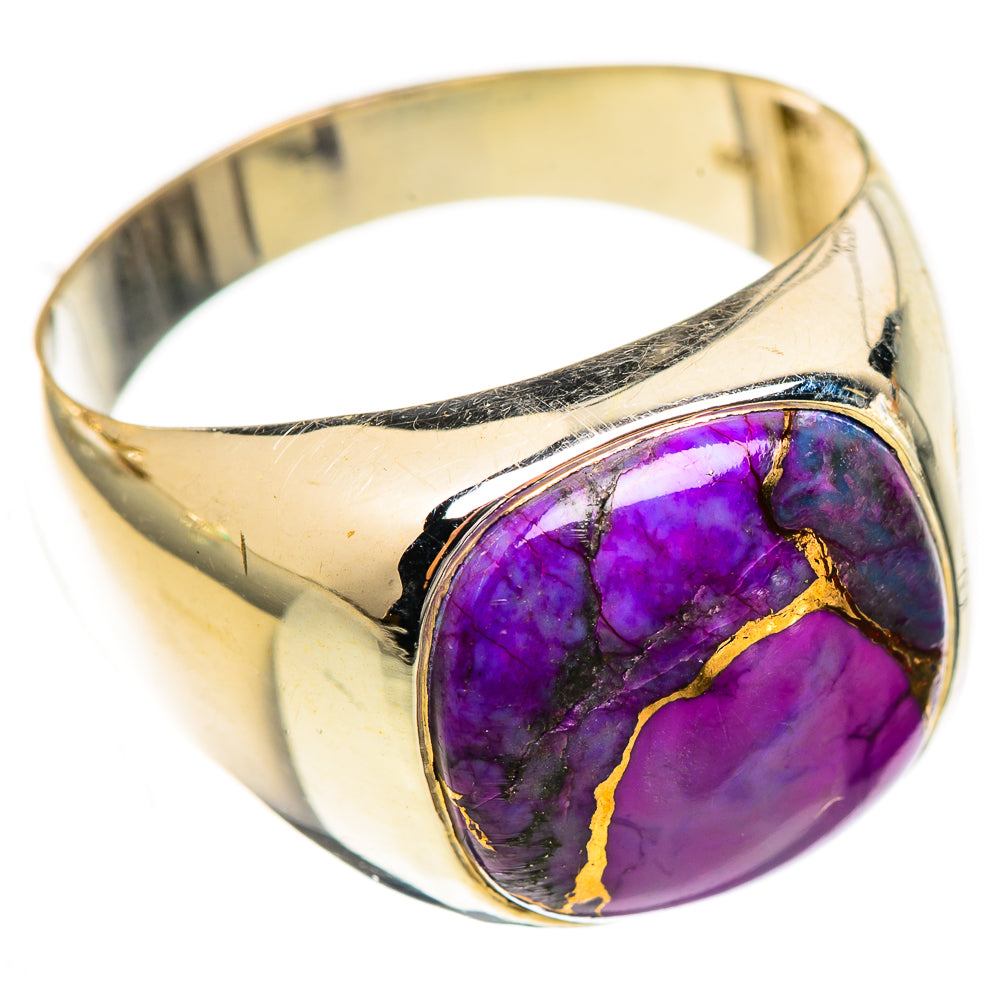 Purple Copper Composite Turquoise Rings handcrafted by Anasilvercos - RING123762 - Photo 2