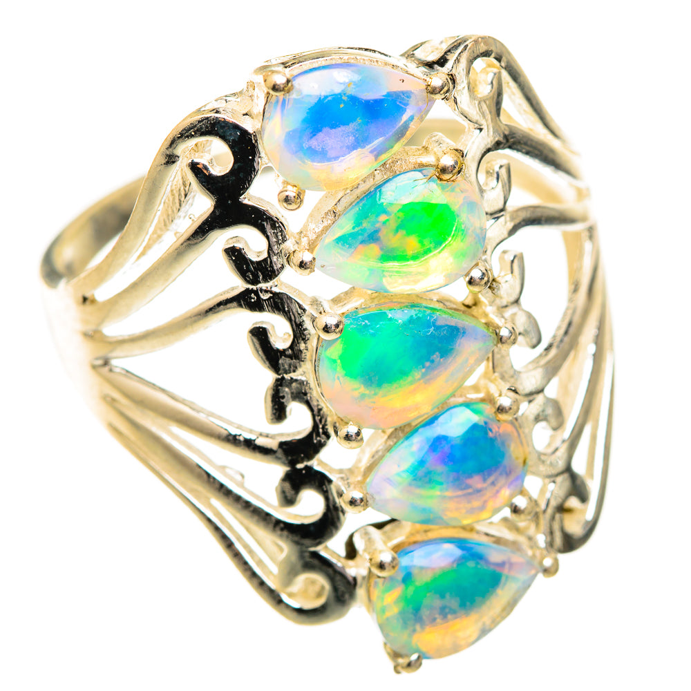 Ethiopian Opal Rings handcrafted by Anasilvercos - RING123765 - Photo 2