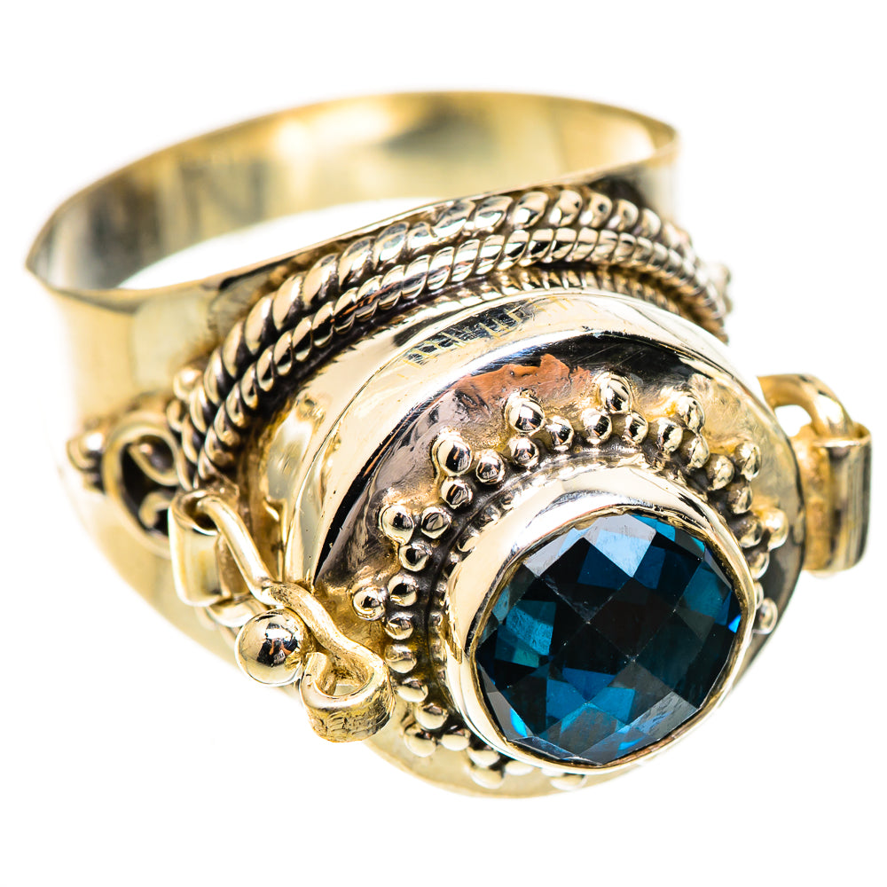 Swiss Blue Topaz Rings handcrafted by Anasilvercos - RING123767 - Photo 2