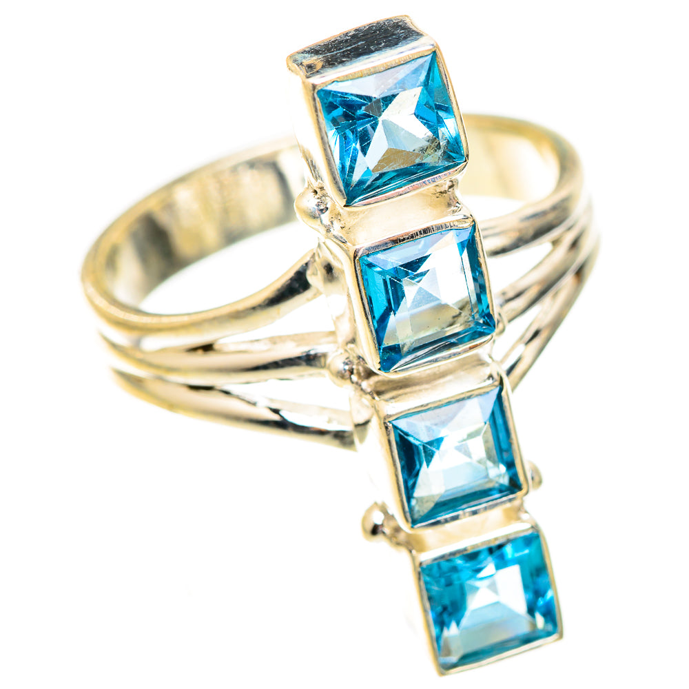Swiss Blue Topaz Rings handcrafted by Anasilvercos - RING123768 - Photo 2