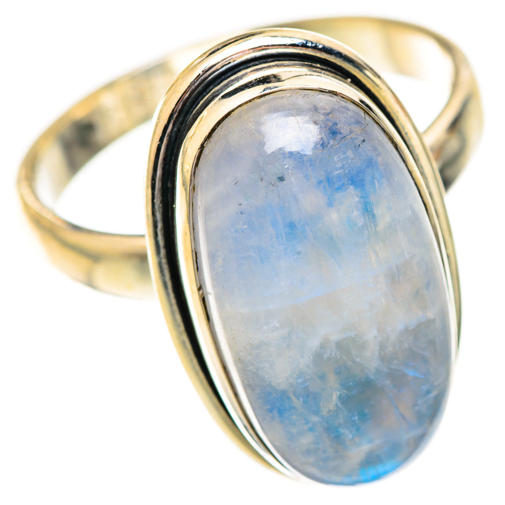 Rainbow Moonstone Rings handcrafted by Anasilvercos - RING123771 - Photo 2