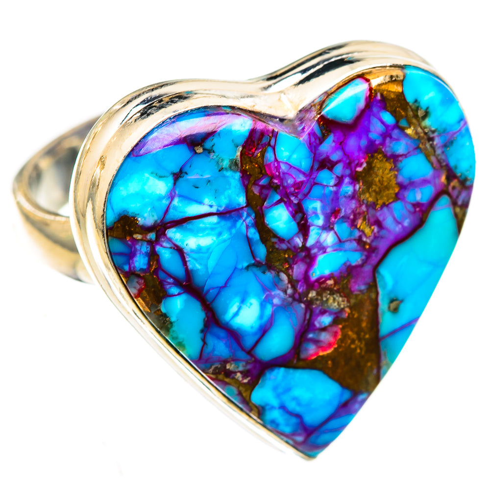 Purple Copper Composite Turquoise Rings handcrafted by Anasilvercos - RING123774 - Photo 2