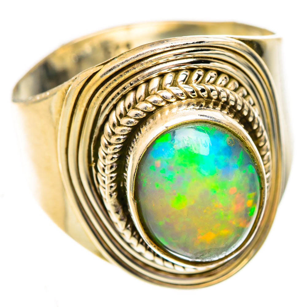 Ethiopian Opal Rings handcrafted by Anasilvercos - RING123776 - Photo 2
