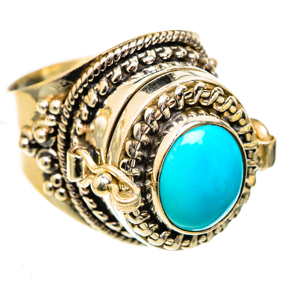 Sleeping Beauty Turquoise Rings handcrafted by Anasilvercos - RING123777 - Photo 2