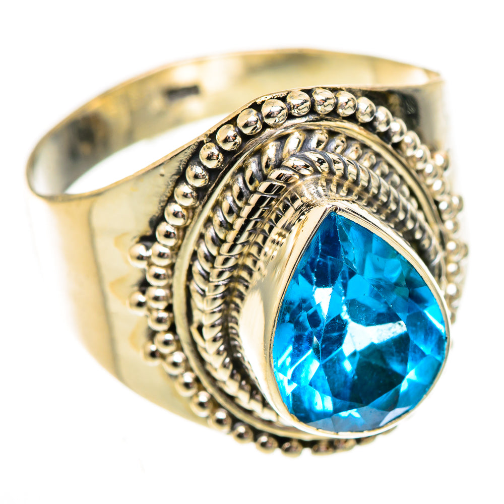 Swiss Blue Topaz Rings handcrafted by Anasilvercos - RING123779 - Photo 2