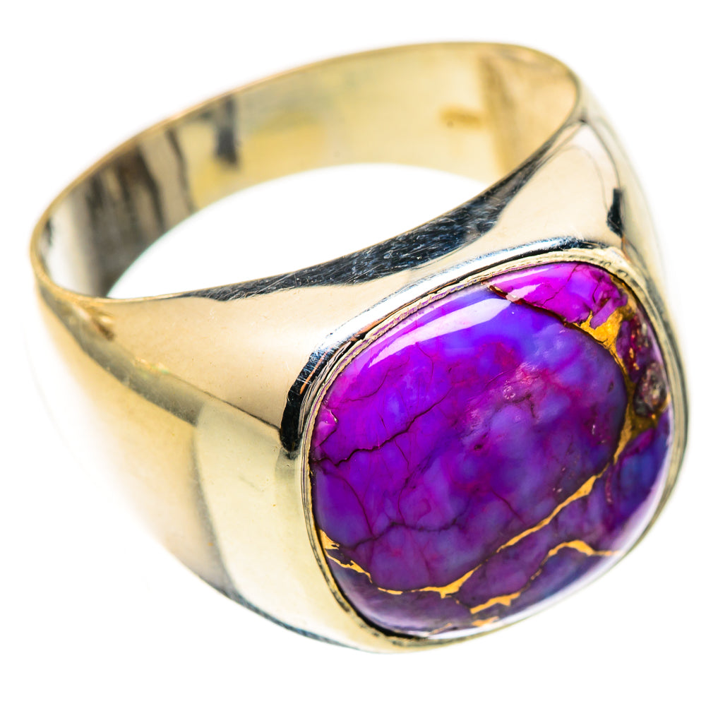 Purple Copper Composite Turquoise Rings handcrafted by Anasilvercos - RING123784 - Photo 2
