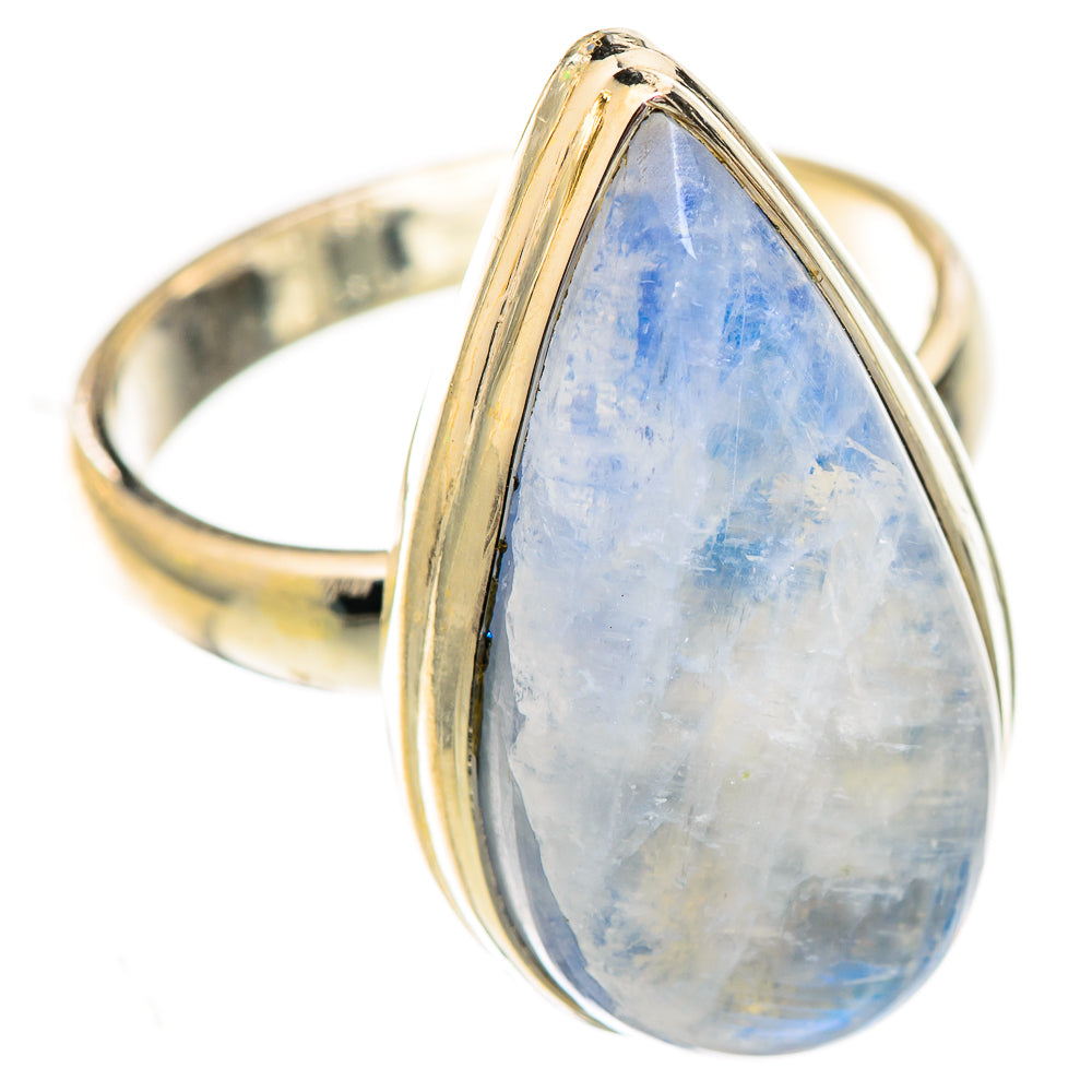 Rainbow Moonstone Rings handcrafted by Anasilvercos - RING123787 - Photo 2