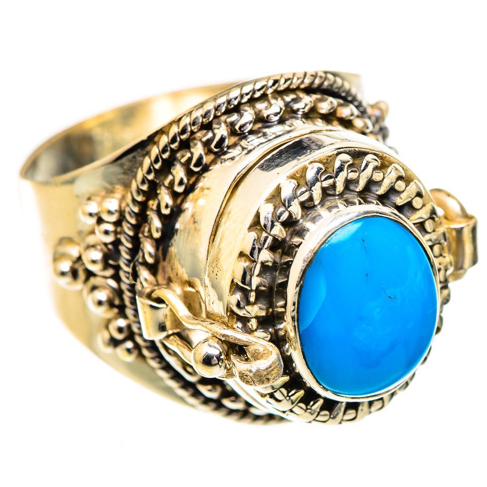 Sleeping Beauty Turquoise Rings handcrafted by Anasilvercos - RING123791 - Photo 2