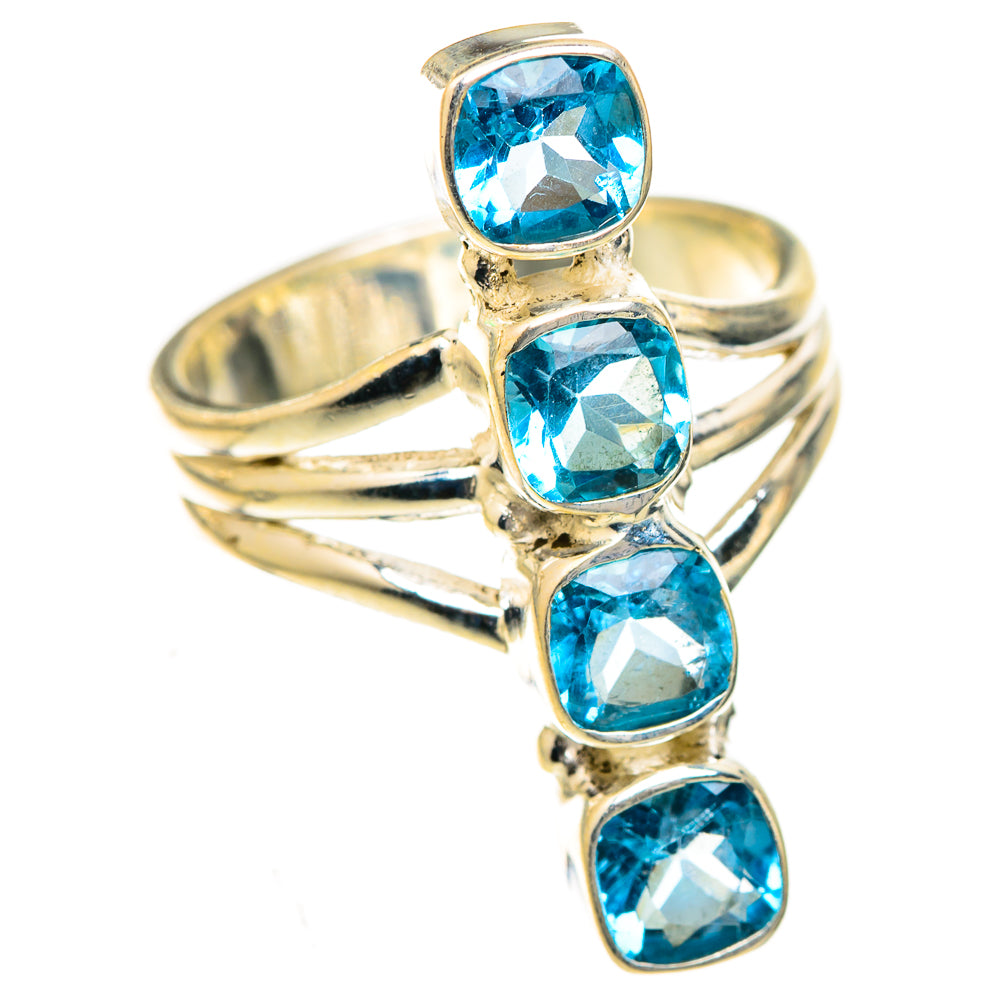 Swiss Blue Topaz Rings handcrafted by Anasilvercos - RING123793 - Photo 2