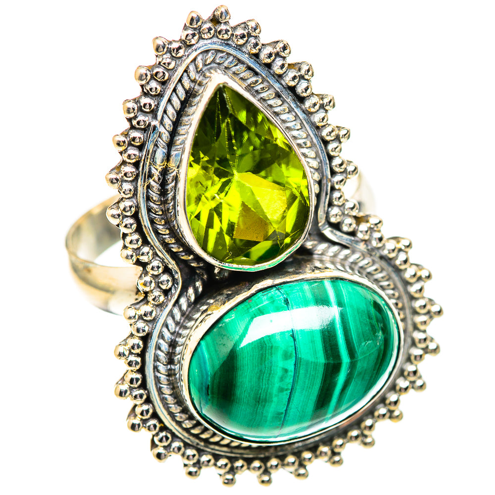 Malachite Rings handcrafted by Anasilvercos - RING123815 - Photo 2