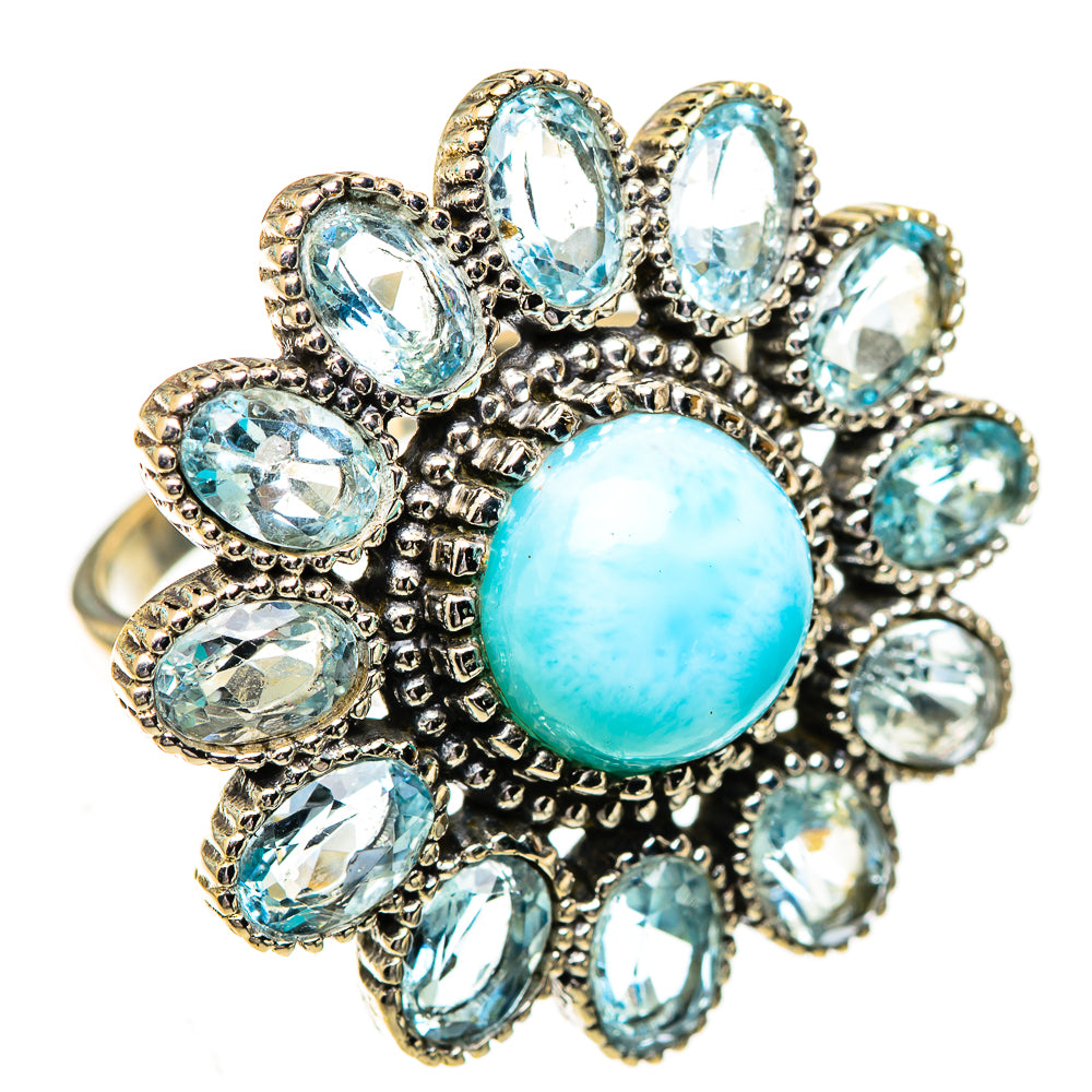 Larimar Rings handcrafted by Anasilvercos - RING123829 - Photo 2