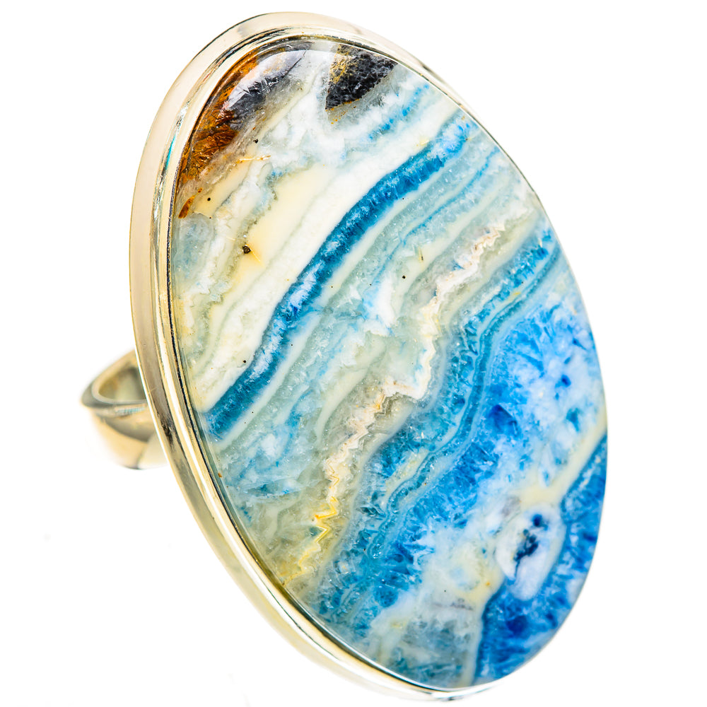 Blue Scheelite Rings handcrafted by Anasilvercos - RING123832 - Photo 2