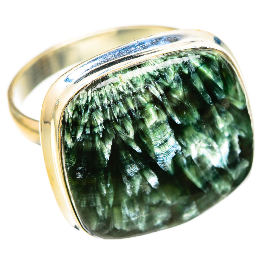Seraphinite Rings handcrafted by Anasilvercos - RING123837 - Photo 2