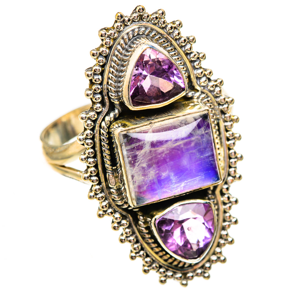 Pink Moonstone Rings handcrafted by Anasilvercos - RING123839 - Photo 2