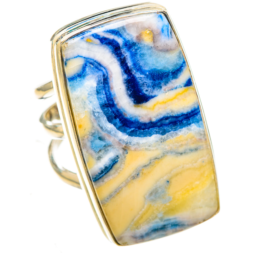 Blue Scheelite Rings handcrafted by Anasilvercos - RING123860 - Photo 2