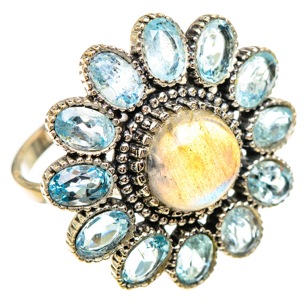 Labradorite Rings handcrafted by Anasilvercos - RING123891 - Photo 2