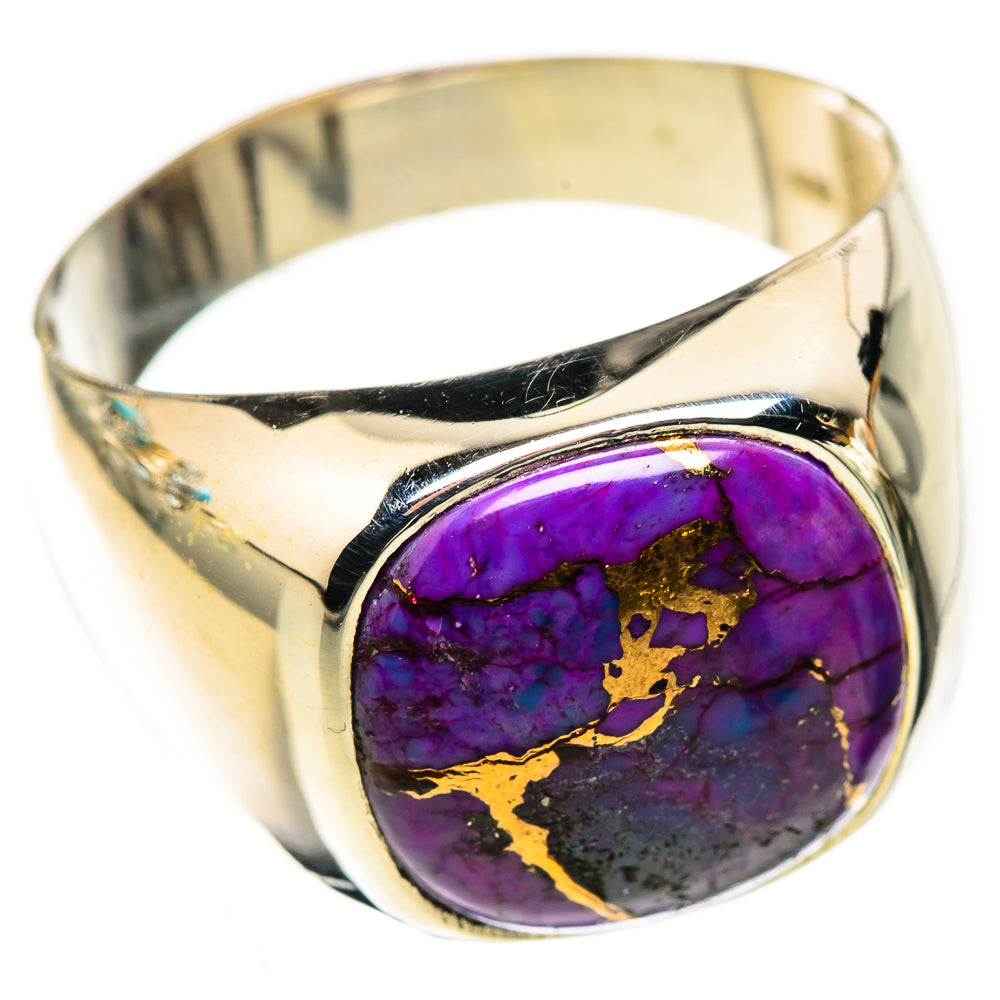Purple Copper Composite Turquoise Rings handcrafted by Anasilvercos - RING123911 - Photo 2