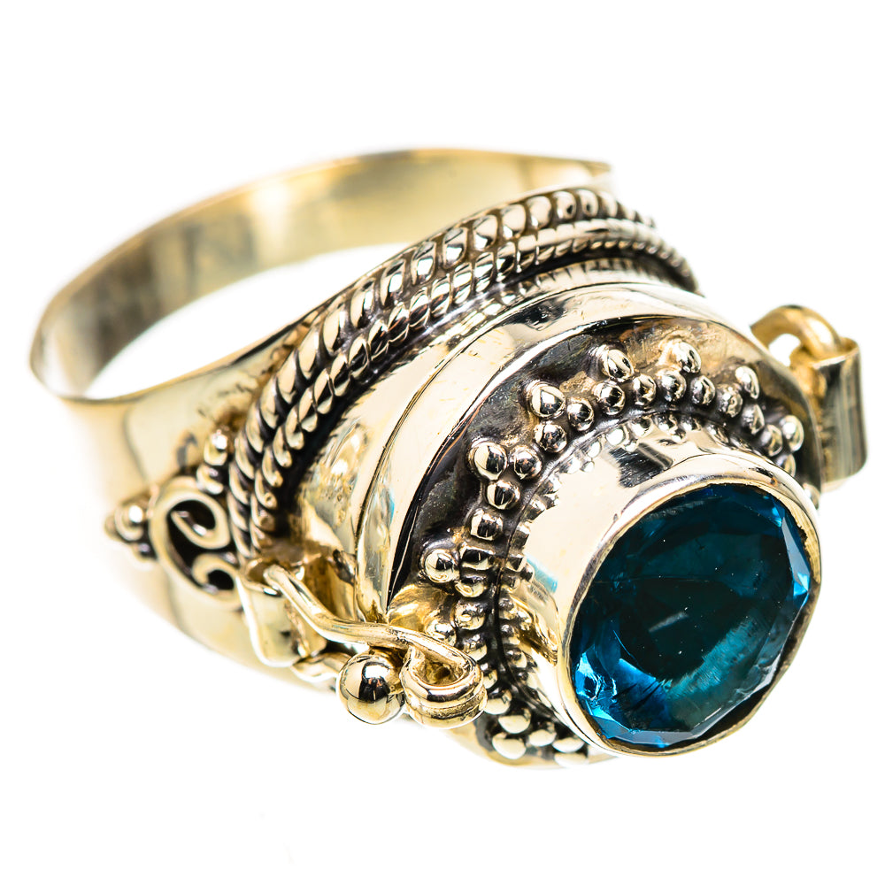 Swiss Blue Topaz Rings handcrafted by Anasilvercos - RING123926 - Photo 2